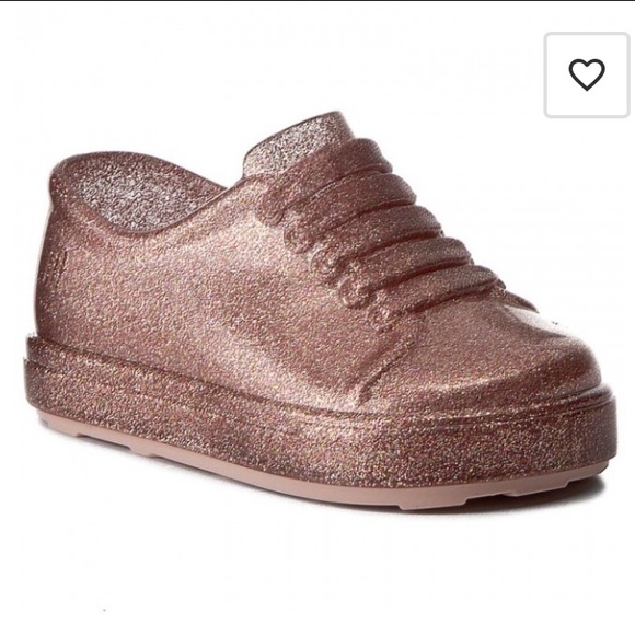 Mini Melissa Other - Mini Melissa Pink Glitter Sneakers Slip-On